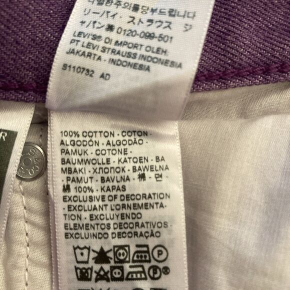 Levi’s Women’s Middy Straight Jeans 34 x 30 Lilac Irregular Label PLEASE READ - Picture 8 of 14